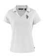 Kansas City Royals City Connect Cutter & Buck Daybreak Eco Recycled Womens V-neck Polo White Mannequin