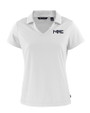 Milwaukee Brewers City Connect Cutter & Buck Daybreak Eco Recycled Womens V-neck Polo White Mannequin