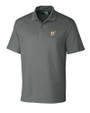 Houston Astros City Connect Cutter & Buck Genre Textured Solid Mens Polo Elemental Grey Mannequin