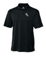 Chicago White Sox City Connect Cutter & Buck Genre Textured Solid Mens Polo Black Mannequin