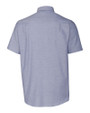 Milwaukee Brewers City Connect Cutter & Buck Stretch Oxford Mens Short Sleeve Dress Shirt Light Blue Mannequin Back