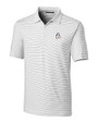 Baltimore Orioles Stars & Stripes Cutter & Buck Forge Pencil Stripe Stretch Mens Polo White Mannequin
