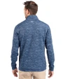 Los Angeles Angels City Connect Cutter & Buck Traverse Stretch Eco Camo Print Quarter Zip Mens Big and Tall Pullover Navy Blue Back