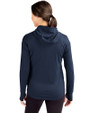 Milwaukee Brewers City Connect Cutter & Buck Daybreak Eco Recycled Womens Half Zip Hoodie Navy Blue Back