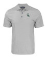 Colorado Rockies City Connect Cutter & Buck Pike Eco Tonal Geo Print Stretch Recycled Mens Polo Elemental Grey Mannequin