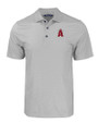 Los Angeles Angels City Connect Cutter & Buck Pike Eco Tonal Geo Print Stretch Recycled Mens Polo Elemental Grey Mannequin