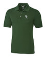 Colorado Rockies City Connect Cutter & Buck Advantage Eco Tri-Blend Pique Mens Polo Hunter Green Mannequin