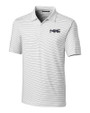 Milwaukee Brewers City Connect Cutter & Buck Forge Pencil Stripe Stretch Mens Polo White Mannequin