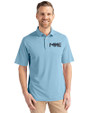 Milwaukee Brewers City Connect Cutter & Buck Virtue Eco Pique Recycled Mens Polo Atlas Light Blue Front