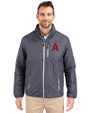 Los Angeles Angels City Connect Cutter & Buck Rainier PrimaLoft®  Mens Big and Tall Eco Insulated Puffer Jacket Anthracite Melange Front