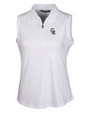Colorado Rockies City Connect Cutter & Buck Forge Stretch Womens Sleeveless Polo White Mannequin
