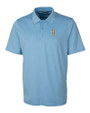 Boston Red Sox City Connect Cutter & Buck Forge Stretch Mens Polo Atlas Light Blue Mannequin