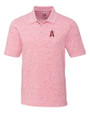 Los Angeles Angels City Connect Cutter & Buck Advantage Tri-Blend Space Dye Mens Polo Cardinal Red Mannequin