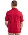 Los Angeles Angels City Connect Cutter & Buck Advantage Tri-Blend Space Dye Mens Polo Dark Cardinal Red Back