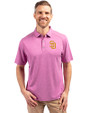 San Diego Padres City Connect Cutter & Buck Forge Eco Stretch Recycled Mens Polo Gelato Heather Front