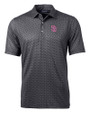 San Diego Padres City Connect Cutter & Buck Pike Banner Print Stretch Mens Big & Tall Polo Black Mannequin
