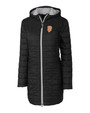 San Francisco Giants City Connect Cutter & Buck Rainier PrimaLoft®  Womens Eco Insulated Hooded Long Coat BL_MANN_HG 1