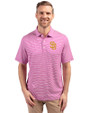 San Diego Padres City Connect Cutter & Buck Forge Eco Double Stripe Stretch Recycled Mens Polo Gelato/White Front