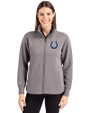 Indianapolis Colts Cutter & Buck Roam Epic Versatility Full Zip Recycled Womens Jacket Elemental Grey Front