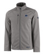 New Hampshire Wildcats College Vault Cutter & Buck Evoke Softshell Recycled Full Zip Mens Jacket Elemental Grey Mannequin