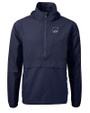 New Hampshire Wildcats College Vault Cutter & Buck Charter Eco Recycled Mens Anorak Jacket Navy Blue Mannequin
