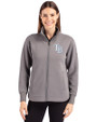 Tampa Bay Rays Cutter & Buck Roam Epic Versatility Full Zip Recycled Womens Jacket Elemental Grey Front