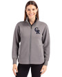 Colorado Rockies Cutter & Buck Roam Epic Versatility Full Zip Recycled Womens Jacket Elemental Grey Front