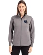 New York Giants NFL Helmet Cutter & Buck Roam Epic Versatility Full Zip Recycled Womens Jacket Elemental Grey Front