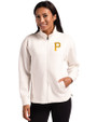 Pittsburgh Pirates Cutter & Buck Roam Epic Versatility Full Zip Recycled Womens Jacket Shell Front