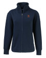 Texas Longhorns Alumni Cutter & Buck Roam Epic Versatility Full Zip Recycled Womens Jacket Navy Blue Mannequin