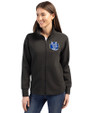 Air Force Falcons College Vault Cutter & Buck Roam Epic Versatility Full Zip Recycled Womens Jacket Black Front