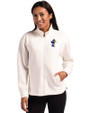 Kansas Jayhawks College Vault Cutter & Buck Roam Epic Versatility Full Zip Recycled Womens Jacket Shell Front