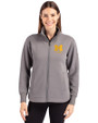 Michigan Wolverines Alumni Cutter & Buck Roam Epic Versatility Full Zip Recycled Womens Jacket Elemental Grey Front