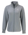 Penn State Nittany Lions Alumni Cutter & Buck Roam Epic Versatility Full Zip Recycled Womens Jacket Elemental Grey Mannequin