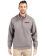 Texas Tech Red Raiders College Vault Cutter & Buck Roam Epic Versatility Recycled Quarter Zip Mens Pullover Elemental Grey Front