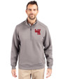 Western Kentucky Hilltoppers College Vault Cutter & Buck Roam Epic Versatility Recycled Quarter Zip Mens Pullover Elemental Grey Front