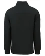 Nebraska Cornhuskers College Vault Cutter & Buck Roam Eco Recycled Quarter Zip Mens Pullover Black Mannequin Back