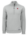 Nebraska Cornhuskers College Vault Cutter & Buck Roam Eco Recycled Quarter Zip Mens Pullover Solitare Mannequin