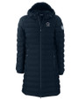 Penn State Nittany Lions Alumni Cutter & Buck Mission Ridge Repreve Eco Insulated Womens Long Puffer Jacket NVBU_MANN_HG 