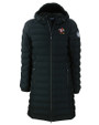 Louisville Cardinals College Vault Cutter & Buck Mission Ridge Repreve Eco Insulated Womens Long Puffer Jacket Black Mannequin