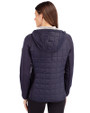 Northern Arizona Lumberjacks College Vault Cutter & Buck Rainier Primaloft Womens Eco Full Zip Hybrid Jacket Dark Navy Back