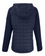Penn State Nittany Lions Alumni Cutter & Buck Rainier Primaloft Womens Eco Full Zip Hybrid Jacket Dark Navy Mannequin Back