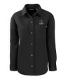Delaware Fightin' Blue Hens College Vault Cutter & Buck Roam Eco Recycled Womens Shirt Jacket BL_MANN_HG 