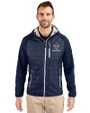 New Orleans Saints Americana Cutter & Buck Rainier Primaloft Mens Eco Full Zip Hybrid Jacket Dark Navy Front