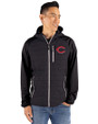 Cincinnati Reds Cutter & Buck Rainier Primaloft Mens Eco Full Zip Hybrid Jacket Black Front