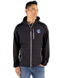 Fresno State Bulldogs College Vault Cutter & Buck Rainier Primaloft Mens Eco Full Zip Hybrid Jacket Black Front