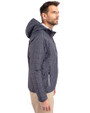 Minnesota Vikings Americana Cutter & Buck Rainier Primaloft Eco Mens Full Zip Hooded Jacket Anthracite Melange Side