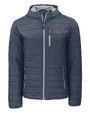Texas Longhorns Alumni Cutter & Buck Rainier Primaloft Eco Mens Full Zip Hooded Jacket Anthracite Melange Mannequin