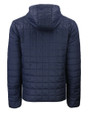 Texas Longhorns Alumni Cutter & Buck Rainier Primaloft Eco Mens Full Zip Hooded Jacket Dark Navy Mannequin Back