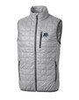 New Hampshire Wildcats College Vault Cutter & Buck Rainier PrimaLoft® Mens Big and Tall Eco Insulated Full Zip Puffer Vest Polished Medium Gray Mannequin